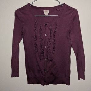 Mossimo purple cardigan